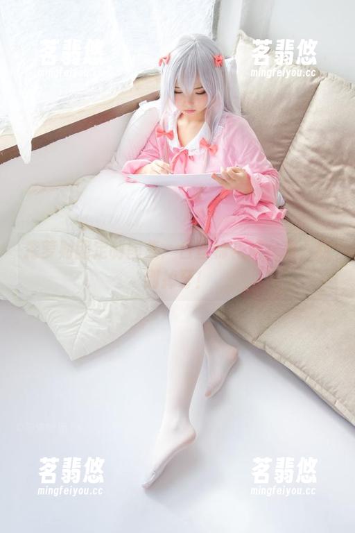 森萝财团定制图集：白丝棉花糖女孩，甜到掉牙！
